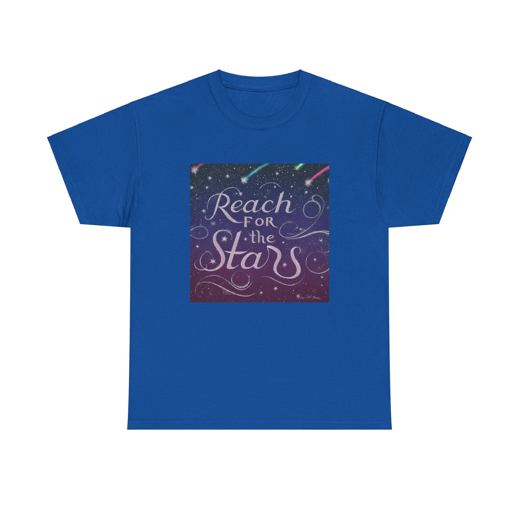 Camiseta unisex de algodón pesado para alcanzar la estrella