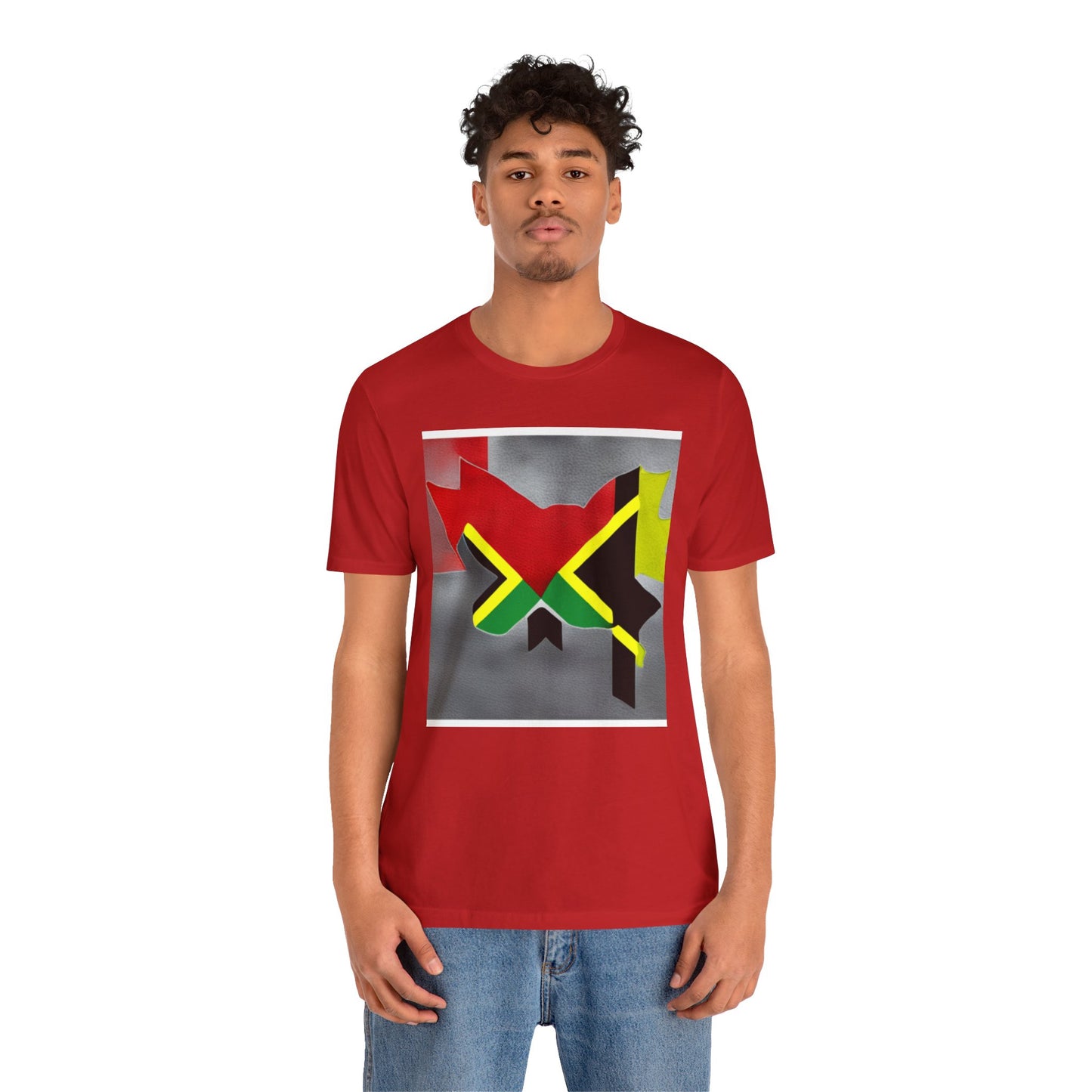 Camiseta de manga corta unisex Jersey para jamaicanos-canadienses