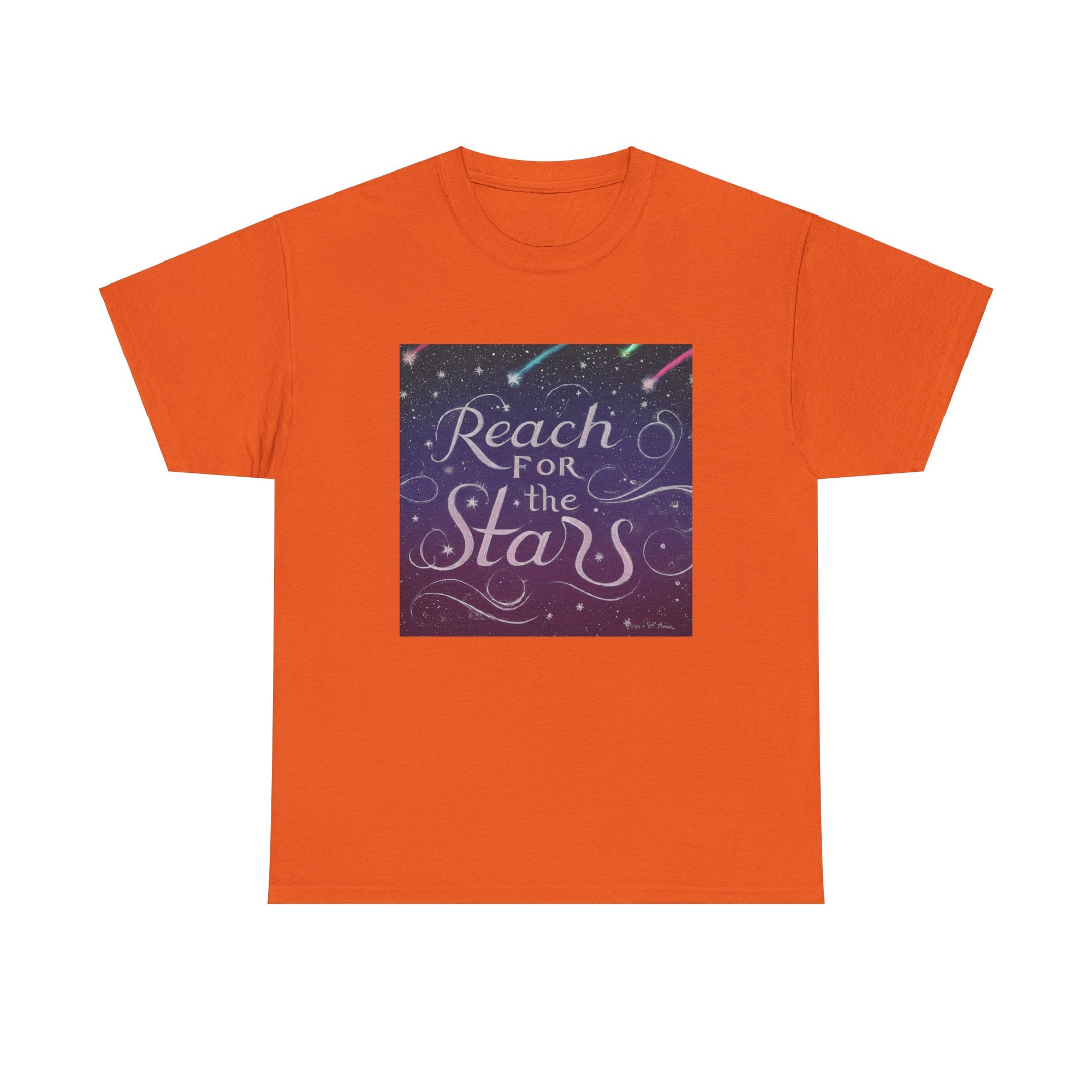 Camiseta unisex de algodón pesado para alcanzar la estrella