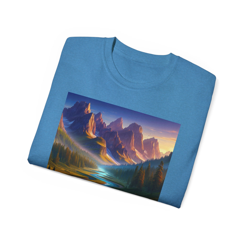 Scenic Landscape Unisex Tee, Nature Lover Shirt, Gift for Outdoor Enthusiasts, Casual Wear, Birthday Gift
