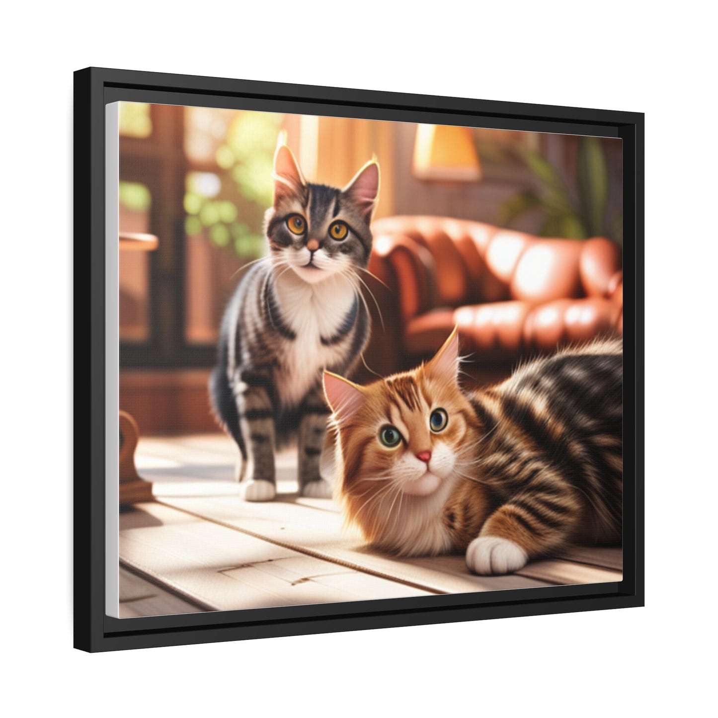 Modern Matte Canvas: Black Frame for Timeless Style