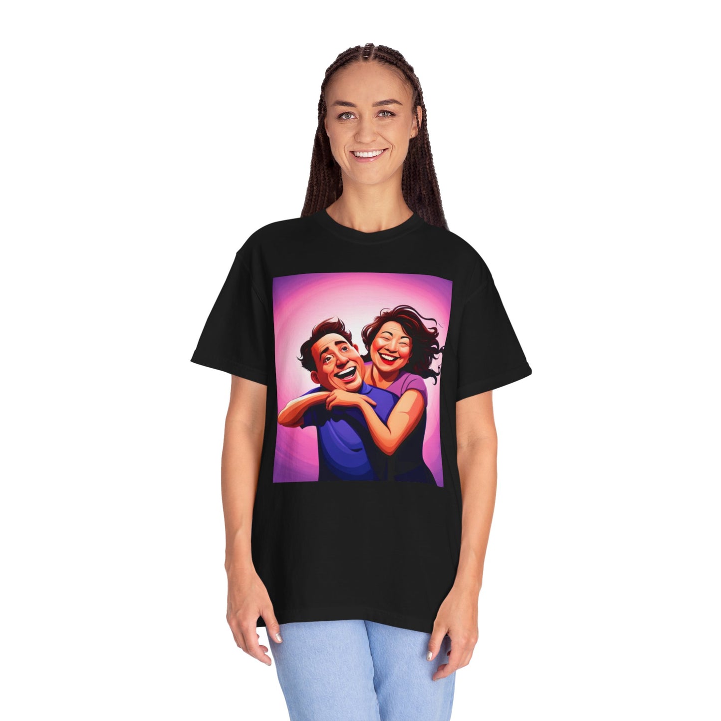 Camiseta unisex teñida en prenda