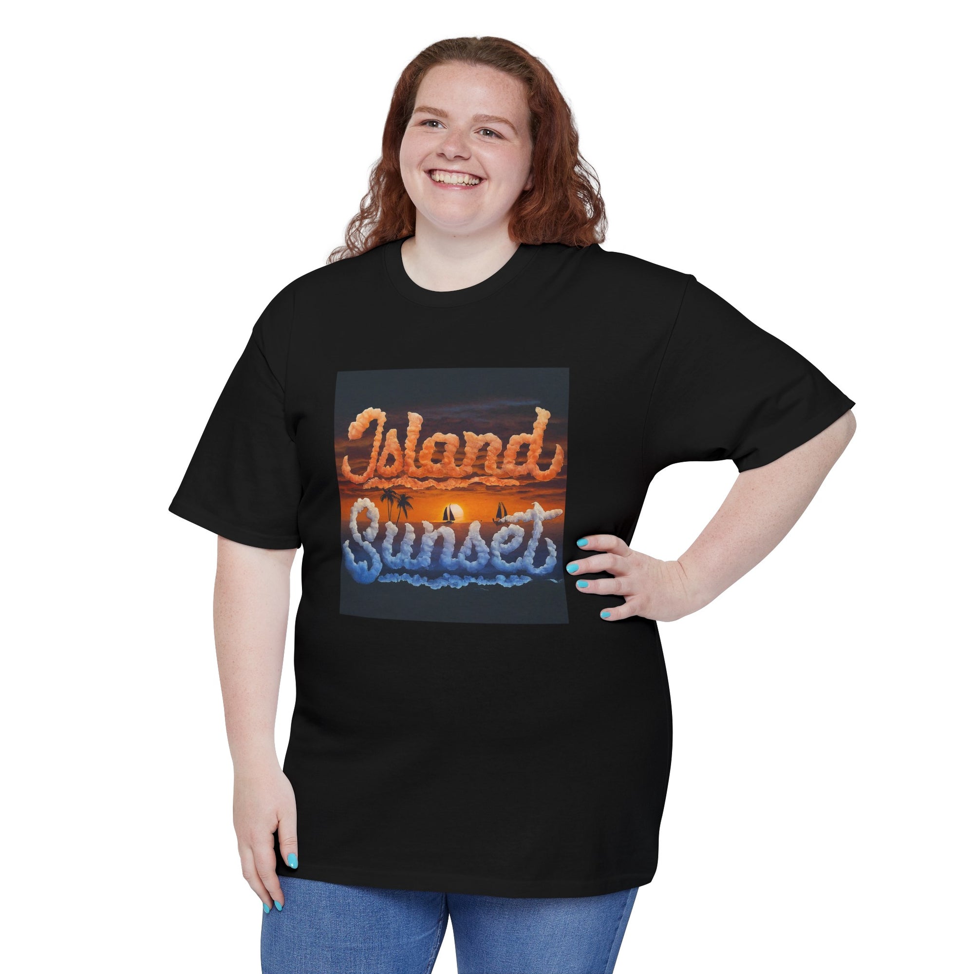 Island sunset Camiseta alta unisex Ultra Cotton®