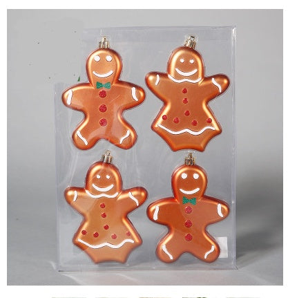 Christmas Ornaments Cute Gifts Reindeer Balls Stars Gingerbread Man Christmas Pendant Ornaments Charm