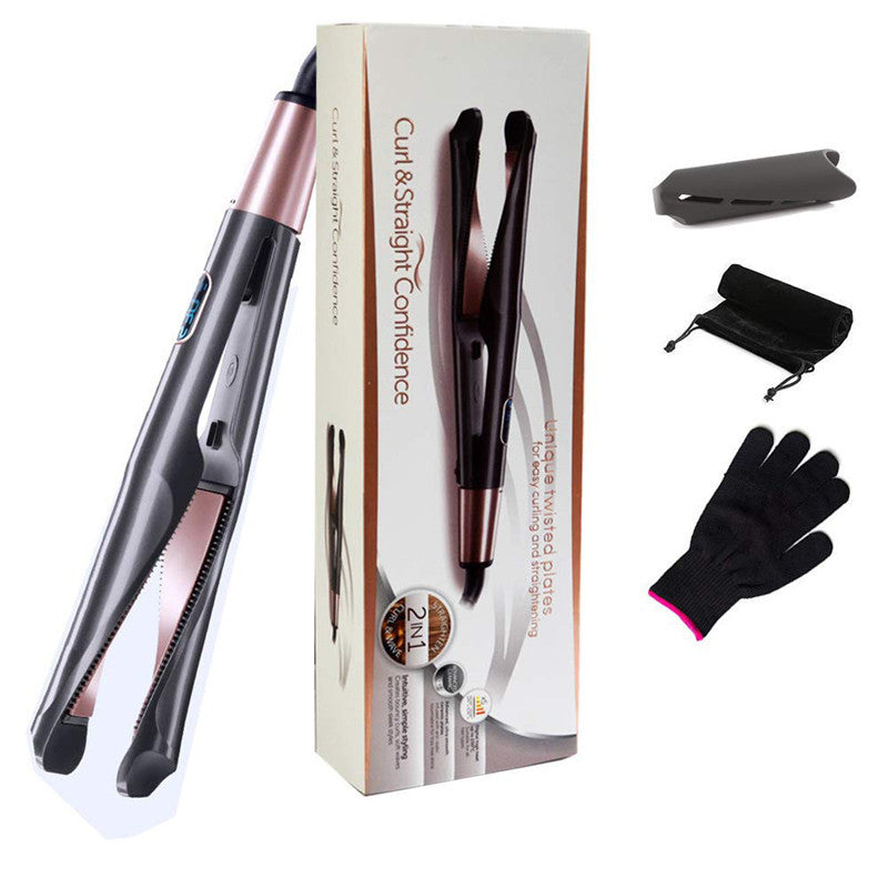 Pro-Style Dual Hair Iron – Curl & Straighten in One Tool