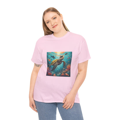 Camiseta con gráfico de tortuga Reef Rider