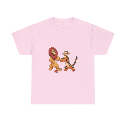 lion and tigger Unisex Heavy Cotton Tee