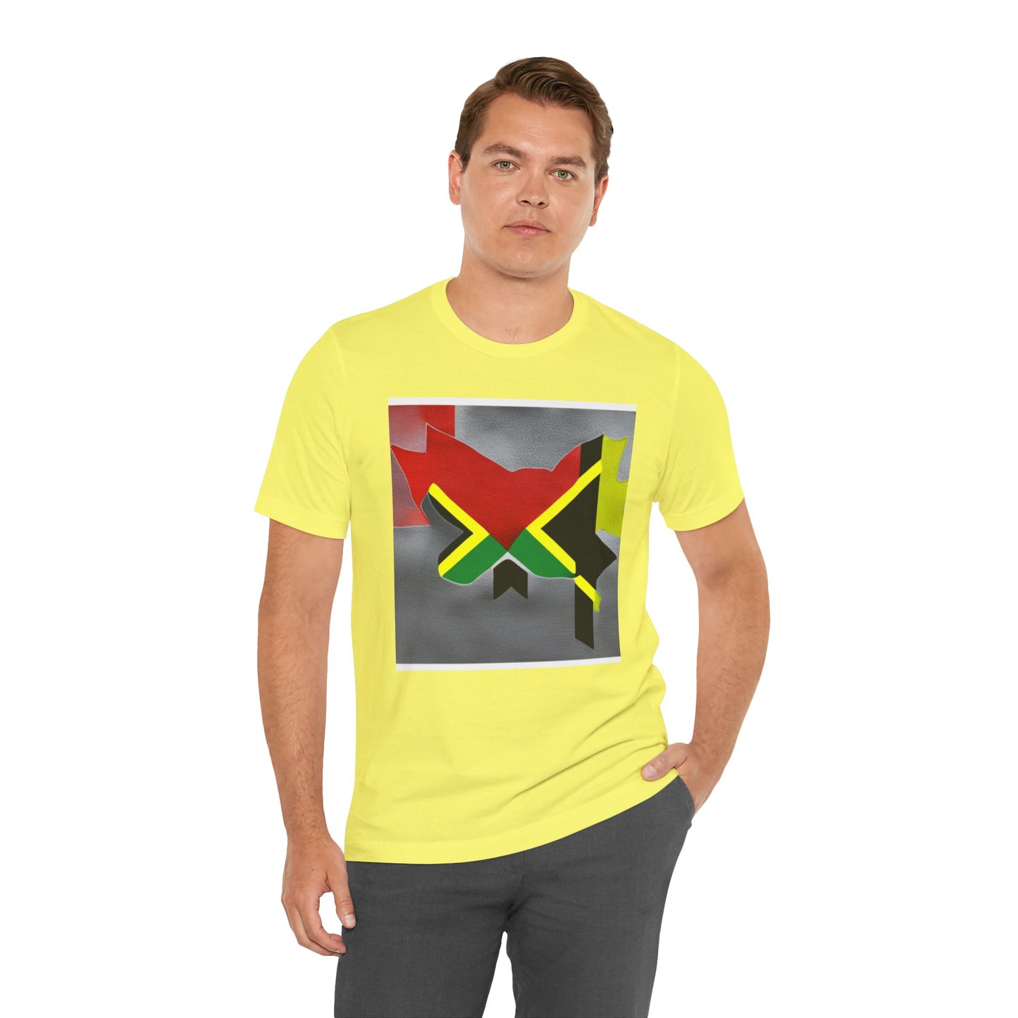 Camiseta de manga corta unisex Jersey para jamaicanos-canadienses