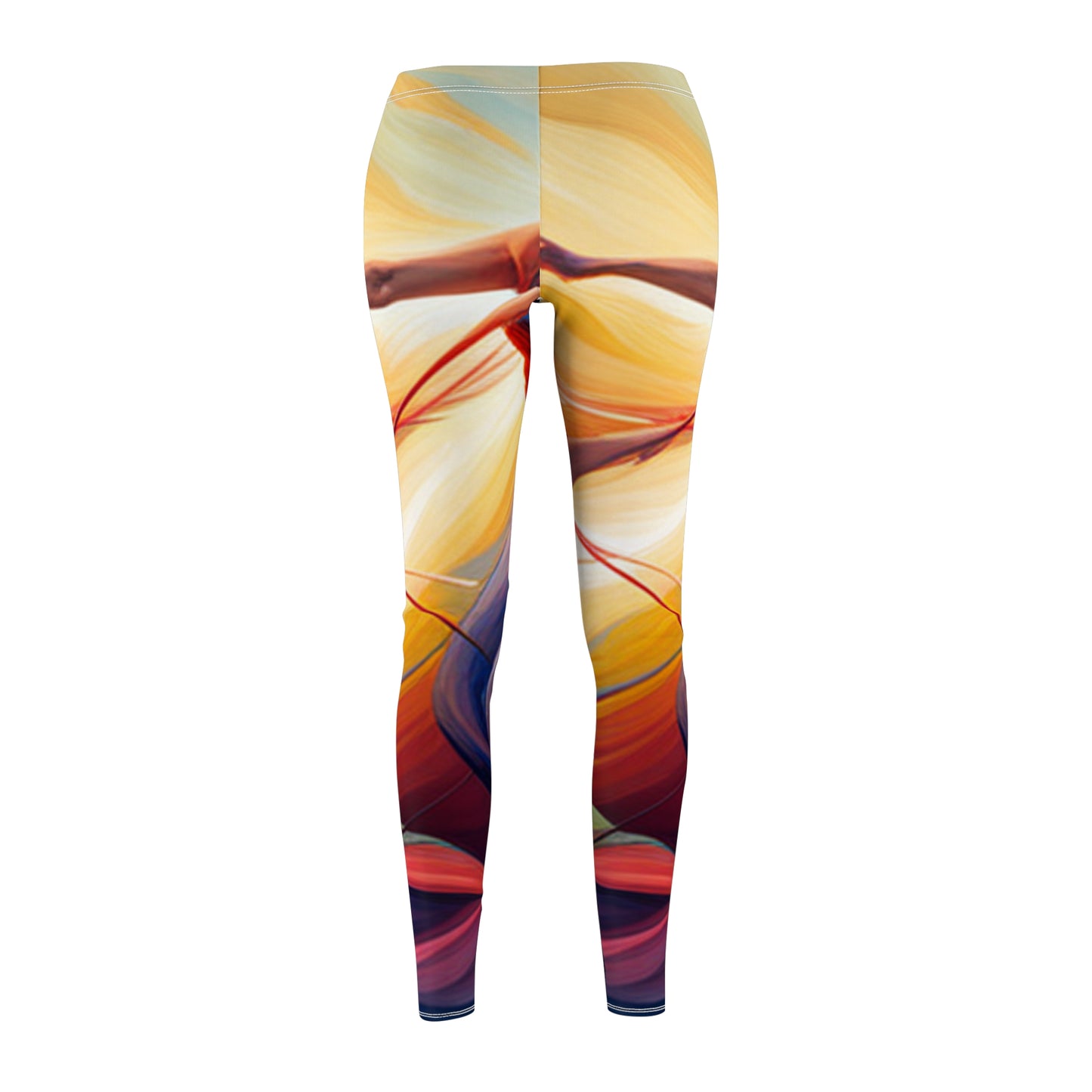 Women's Printed Cut & Sew Casual Leggings