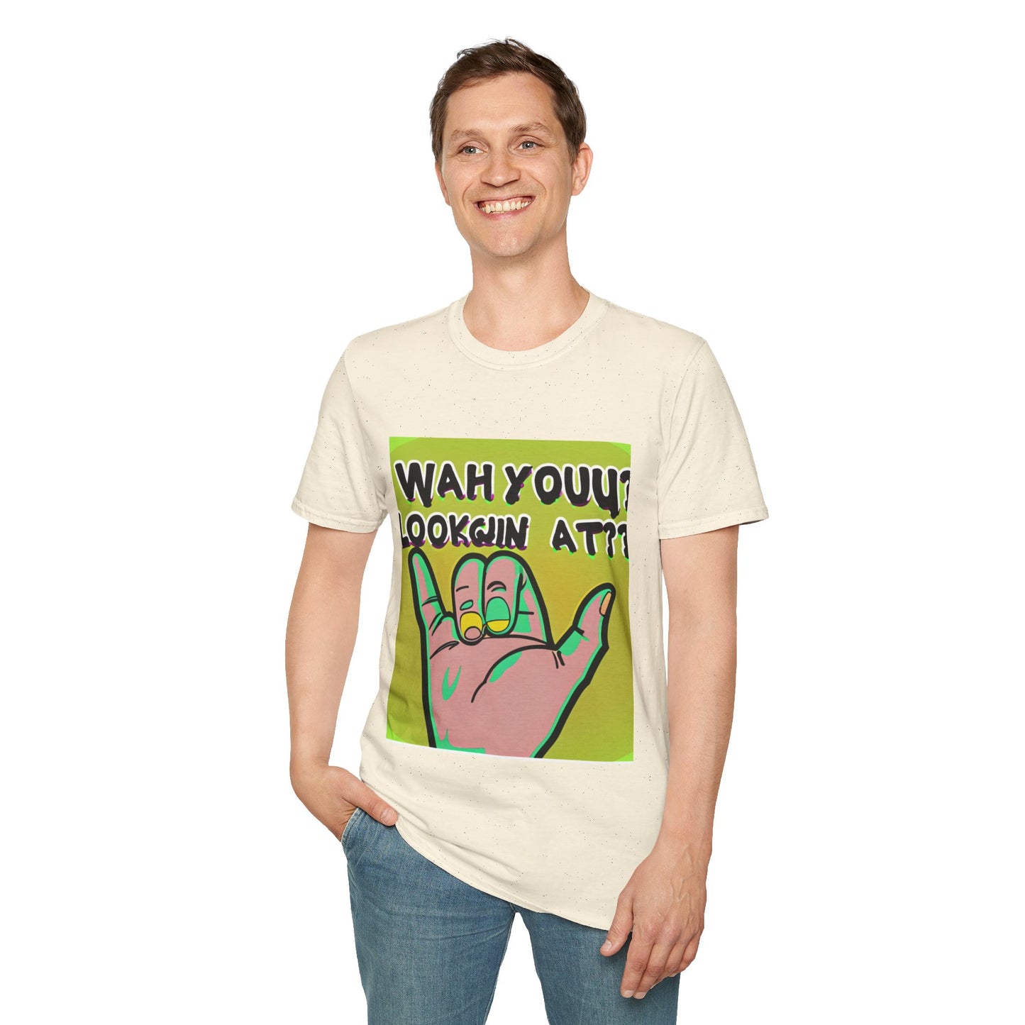 Wah Yuh Lookin At Unisex Softstyle T-Shirt