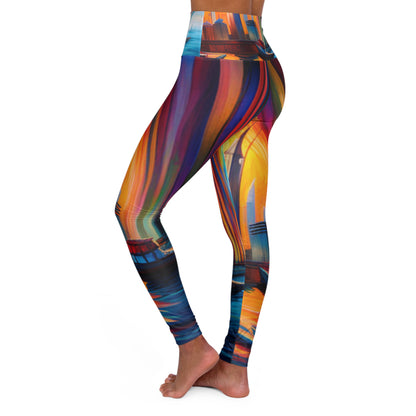 High Waisted Yoga Leggings (AOP)