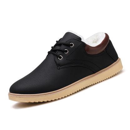 Winter Men's Shoes Cotton Shoes Men's Casual Shoes Men's Plus Velvet Thickening