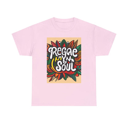 Reggae inna Yuh Soul Unisex Heavy Cotton Tee