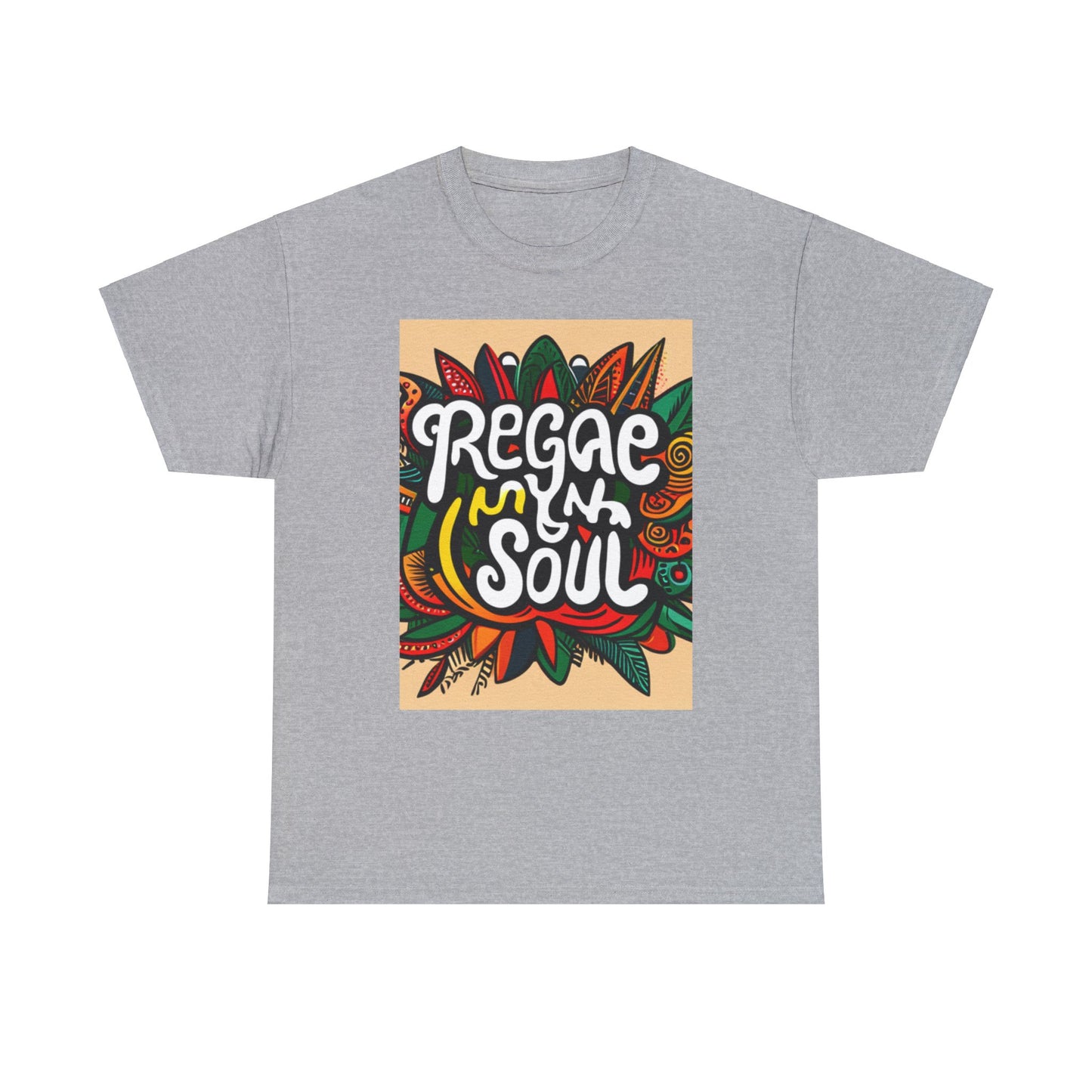 Reggae inna Yuh Soul Unisex Heavy Cotton Tee