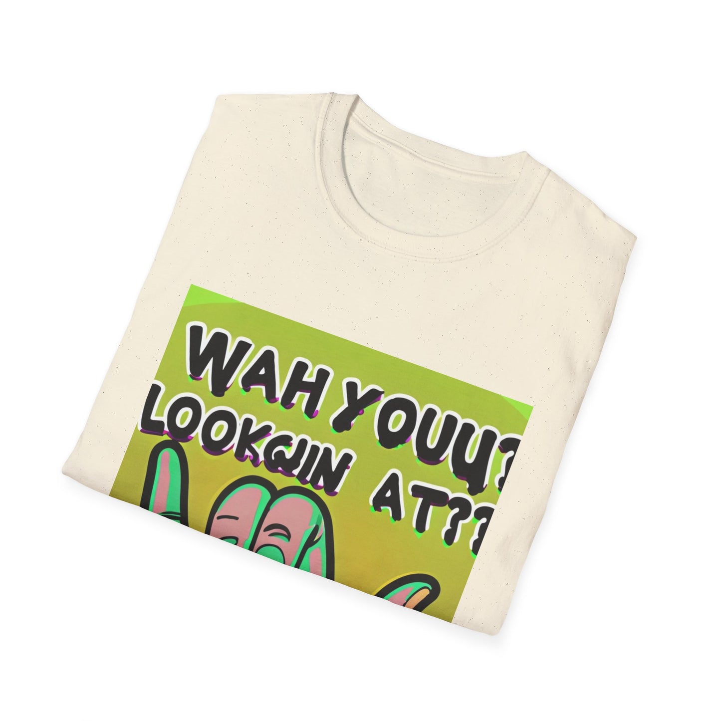 Wah Yuh mirando la camiseta unisex Softstyle