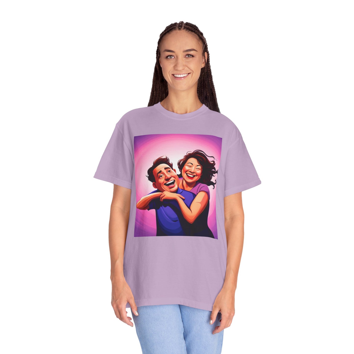 Camiseta unisex teñida en prenda