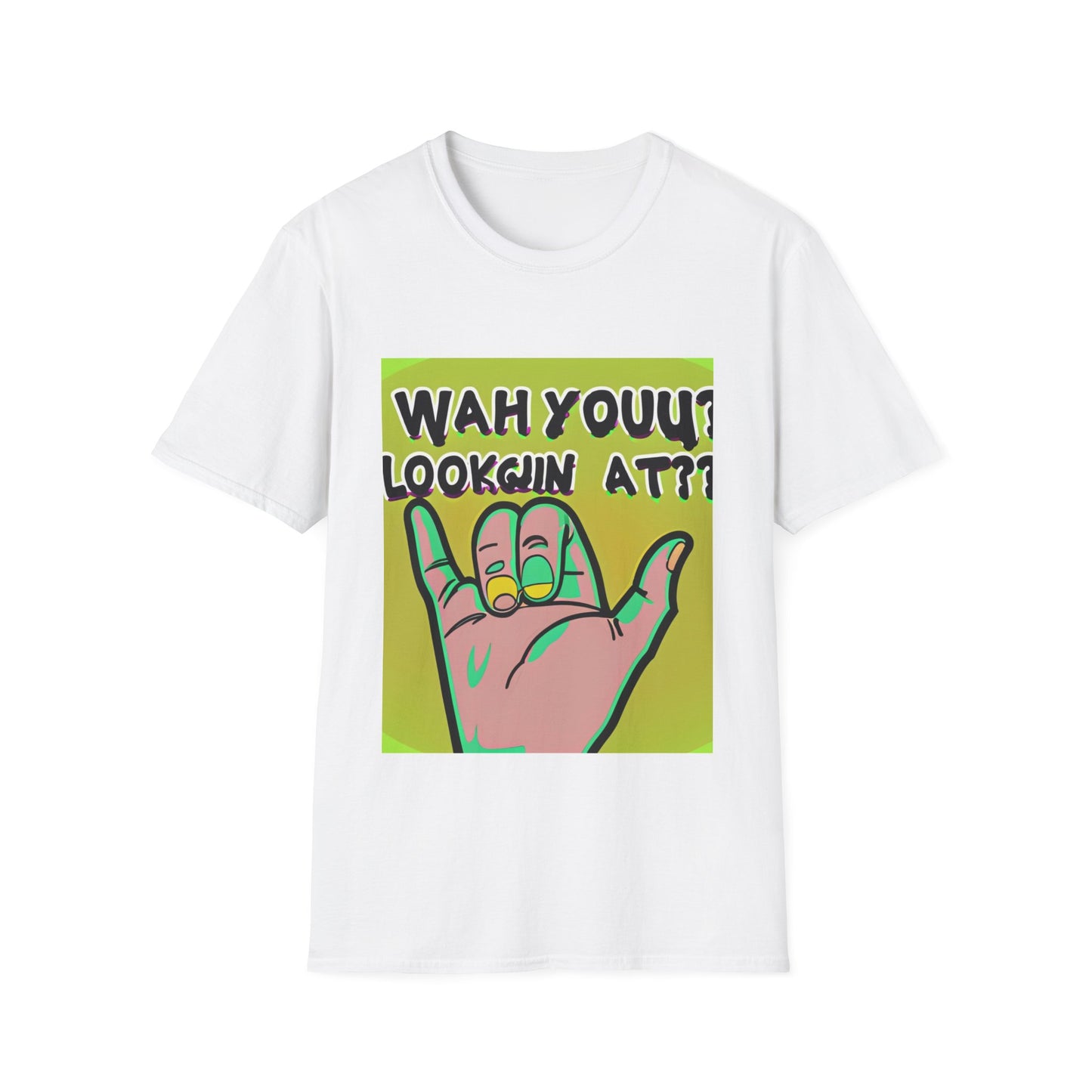 Wah Yuh mirando la camiseta unisex Softstyle