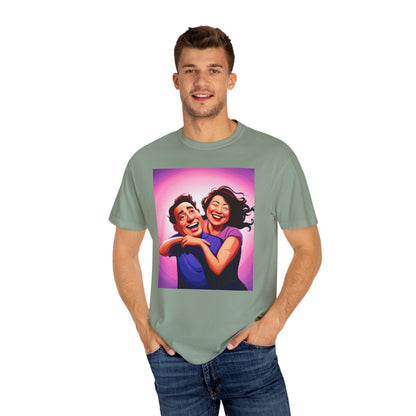 Camiseta unisex teñida en prenda