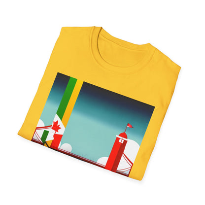 Jamaica Canada Split Flag T-Shirt | Dual Heritage Tee