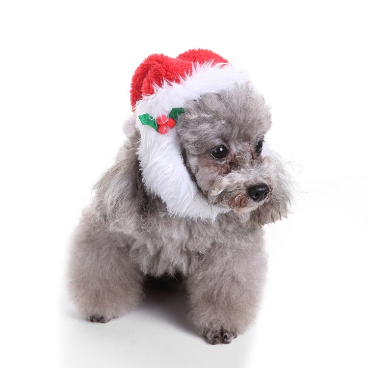 Pet christmas hat bib