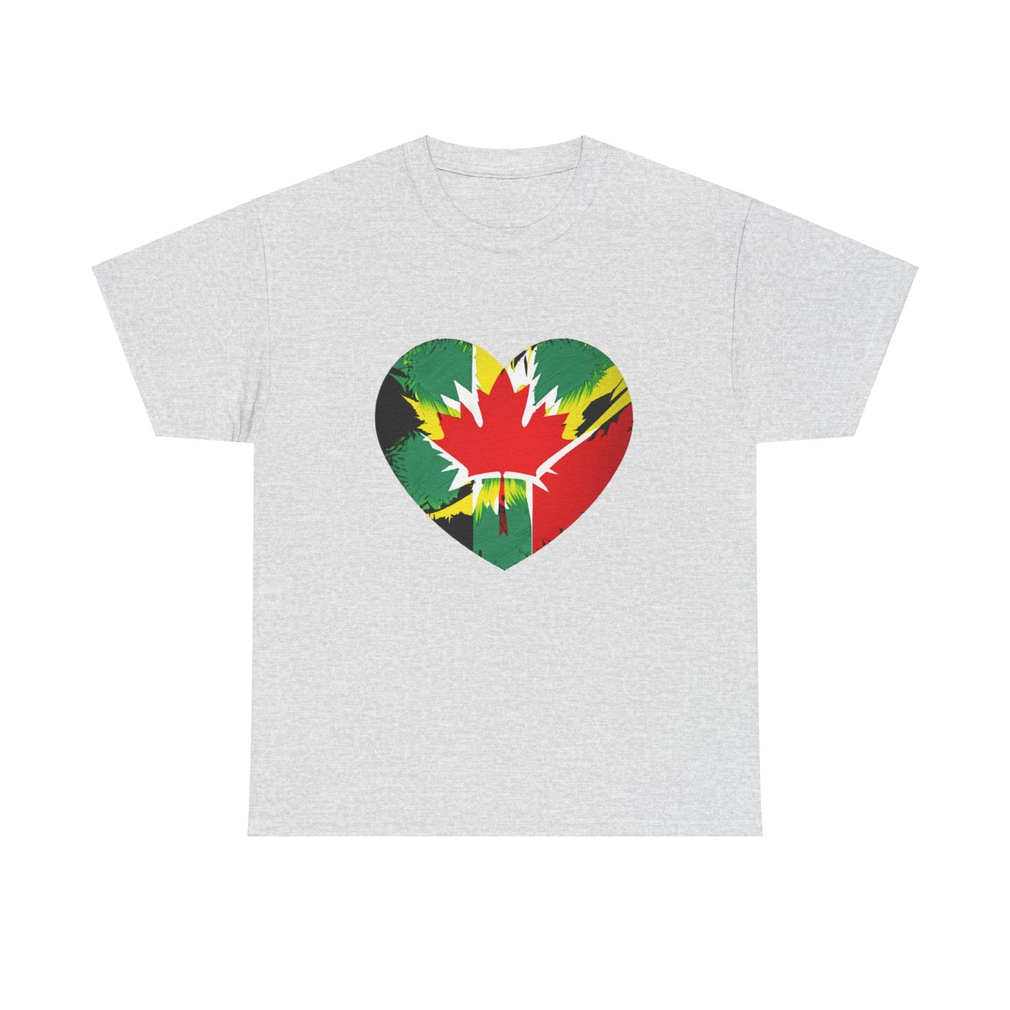 Orgullo jamaicano-canadiense: camiseta unisex de algodón pesado