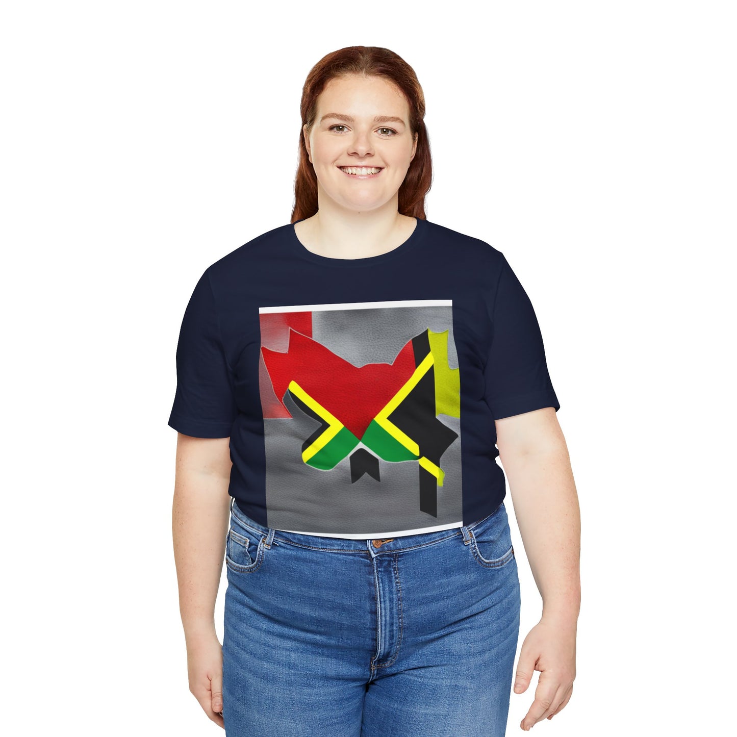 Camiseta de manga corta unisex Jersey para jamaicanos-canadienses