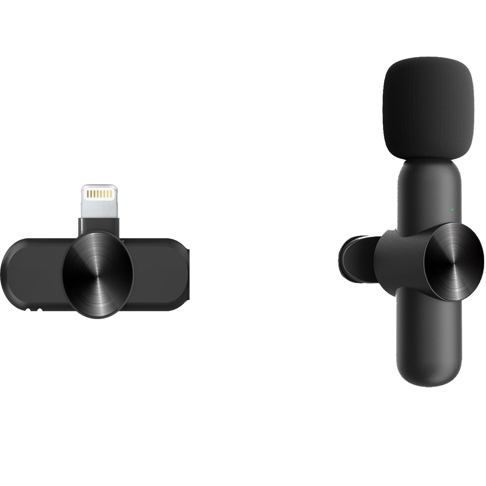 Micrófono Lavalier con cancelación de ruido 2.4G 1 a 2