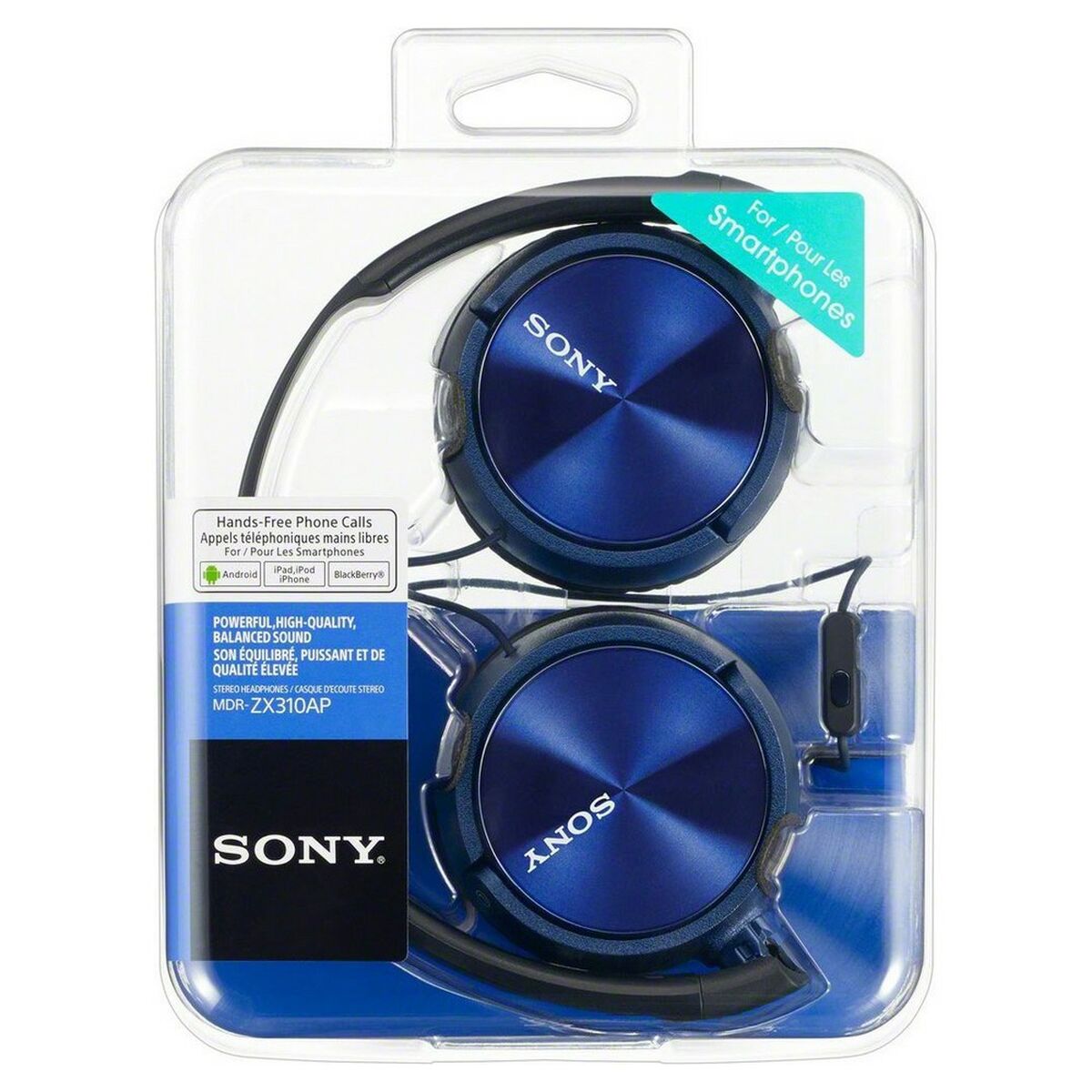 Headphones with Headband Sony MDRZX310APL.CE7 Blue-2