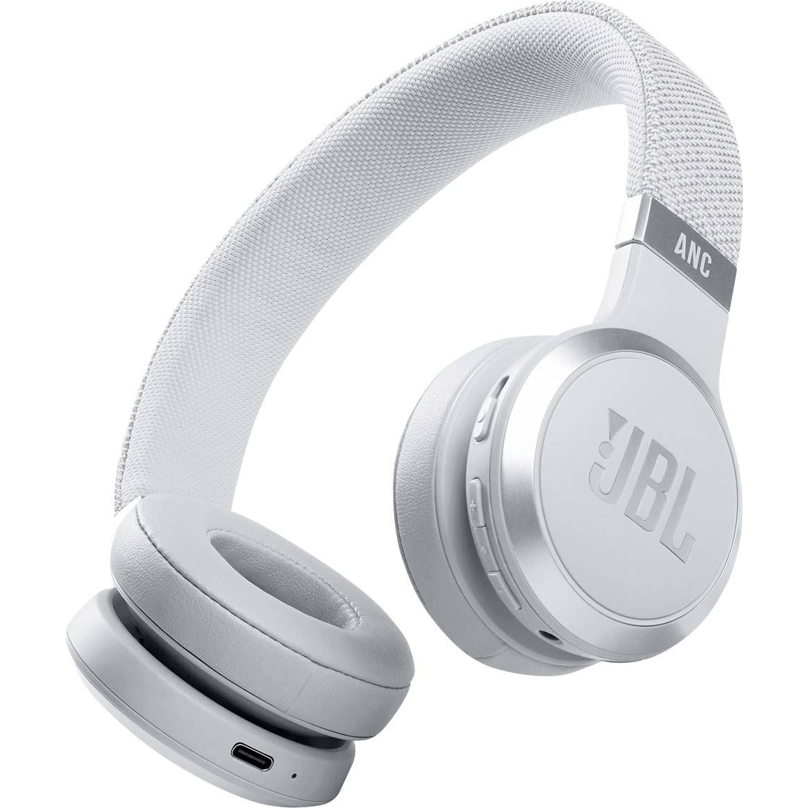 Casti audio on-ear JBL Live 460NC, Noise Cancelling, Bluetooth, Asistent Vocal, Alb (JBLLIVE460NCWHT)-0