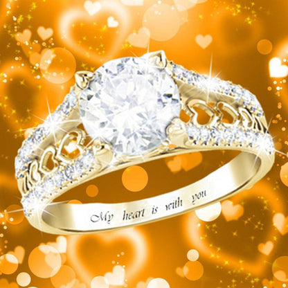 Love couple Diamond Gold Popular Rings