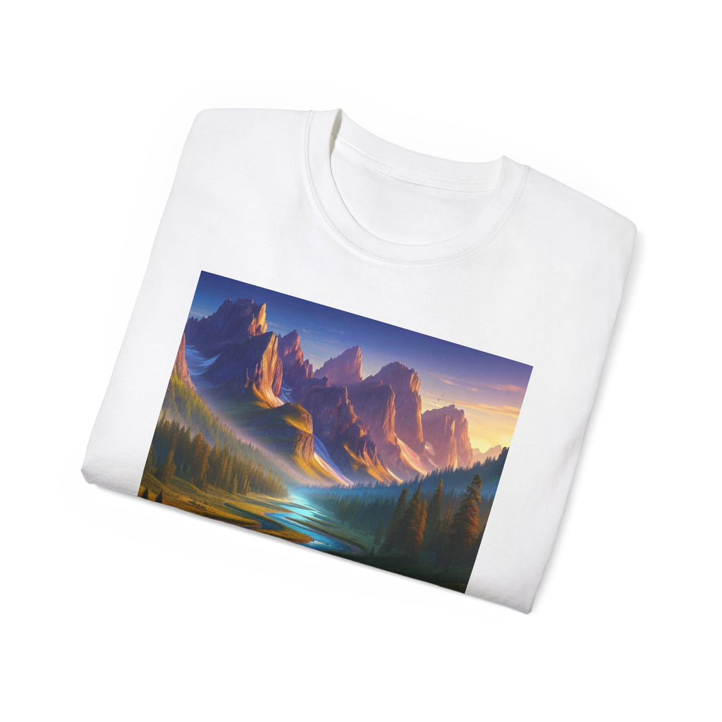 Scenic Landscape Unisex Tee, Nature Lover Shirt, Gift for Outdoor Enthusiasts, Casual Wear, Birthday Gift