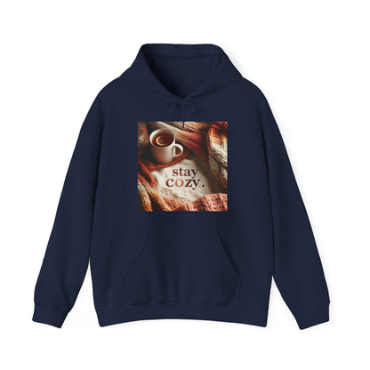 Unisex hoodie Sweatshirt - Cozy Blanket and Tea - Stay Cozy