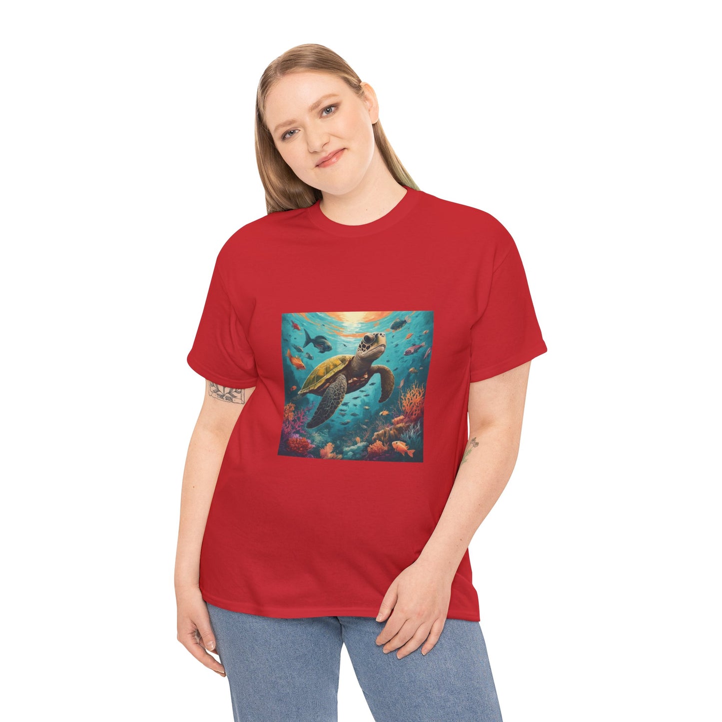 Camiseta con gráfico de tortuga Reef Rider