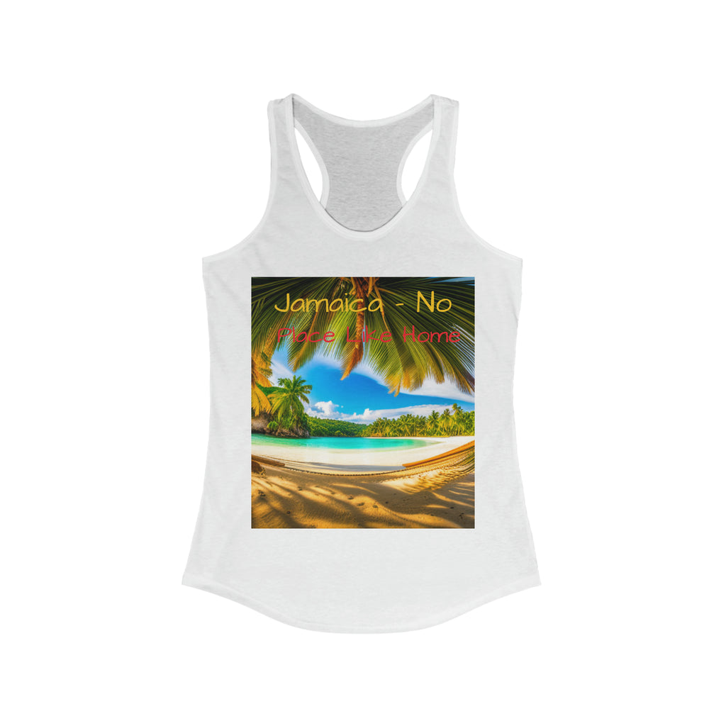 Camiseta sin mangas con espalda cruzada Place Like Home para mujer