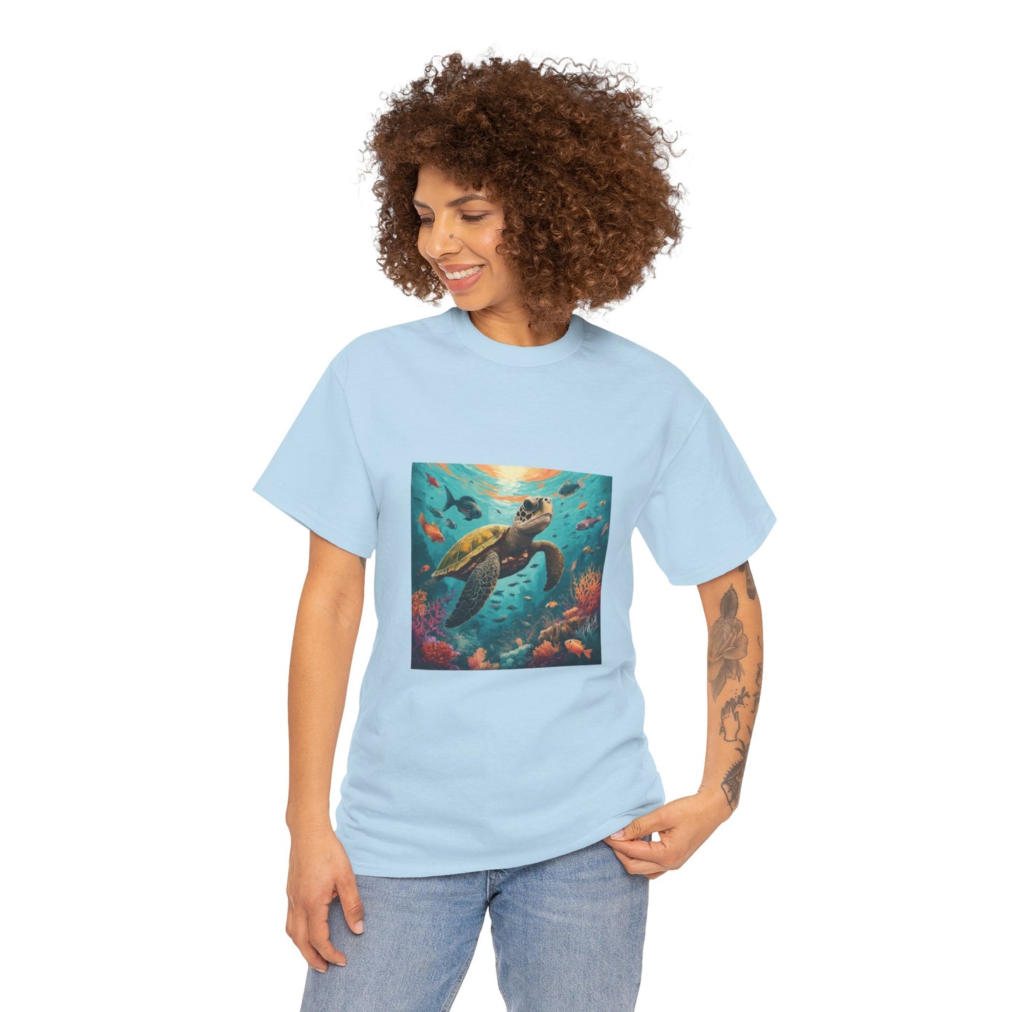 Camiseta con gráfico de tortuga Reef Rider