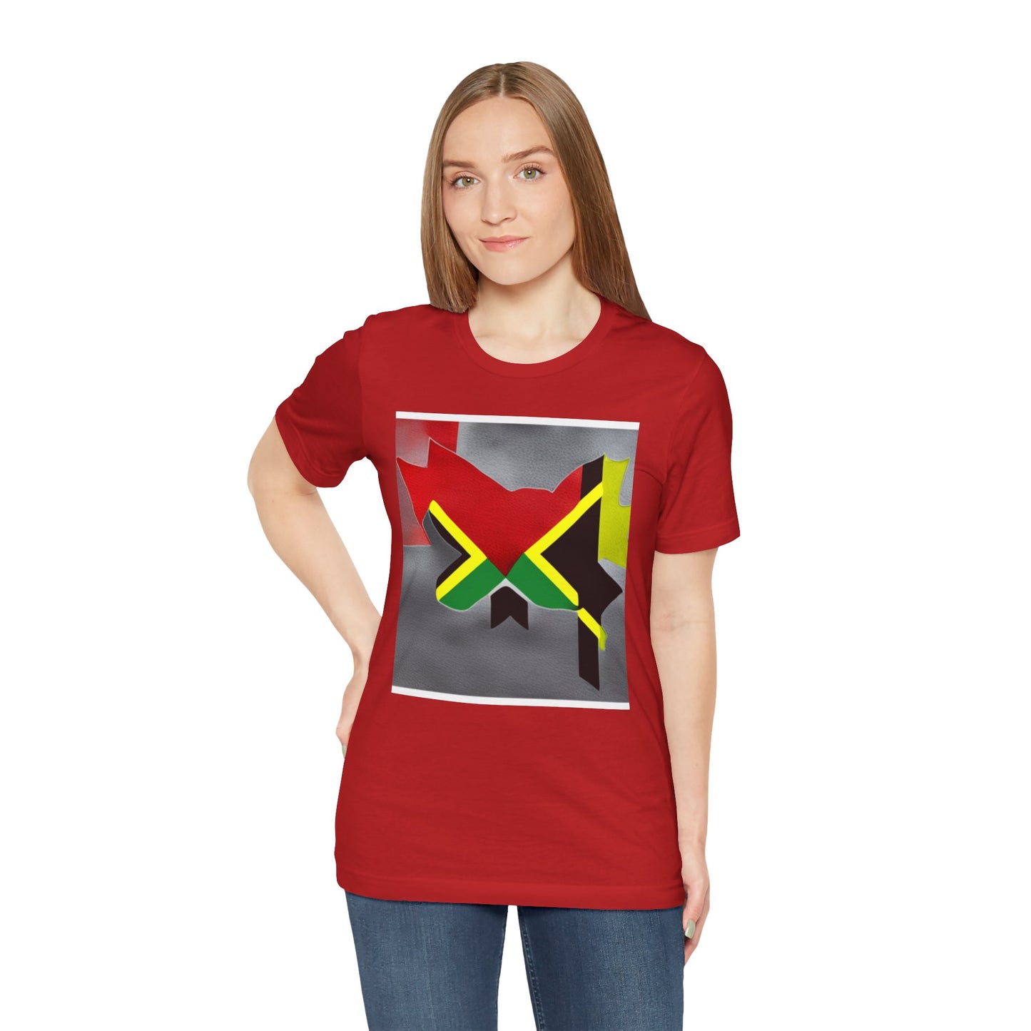 Camiseta de manga corta unisex Jersey para jamaicanos-canadienses