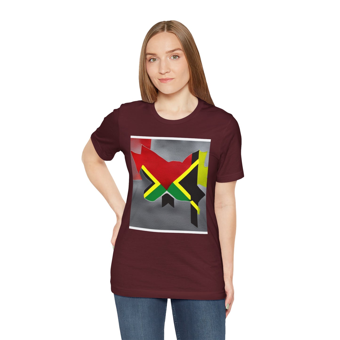 Camiseta de manga corta unisex Jersey para jamaicanos-canadienses