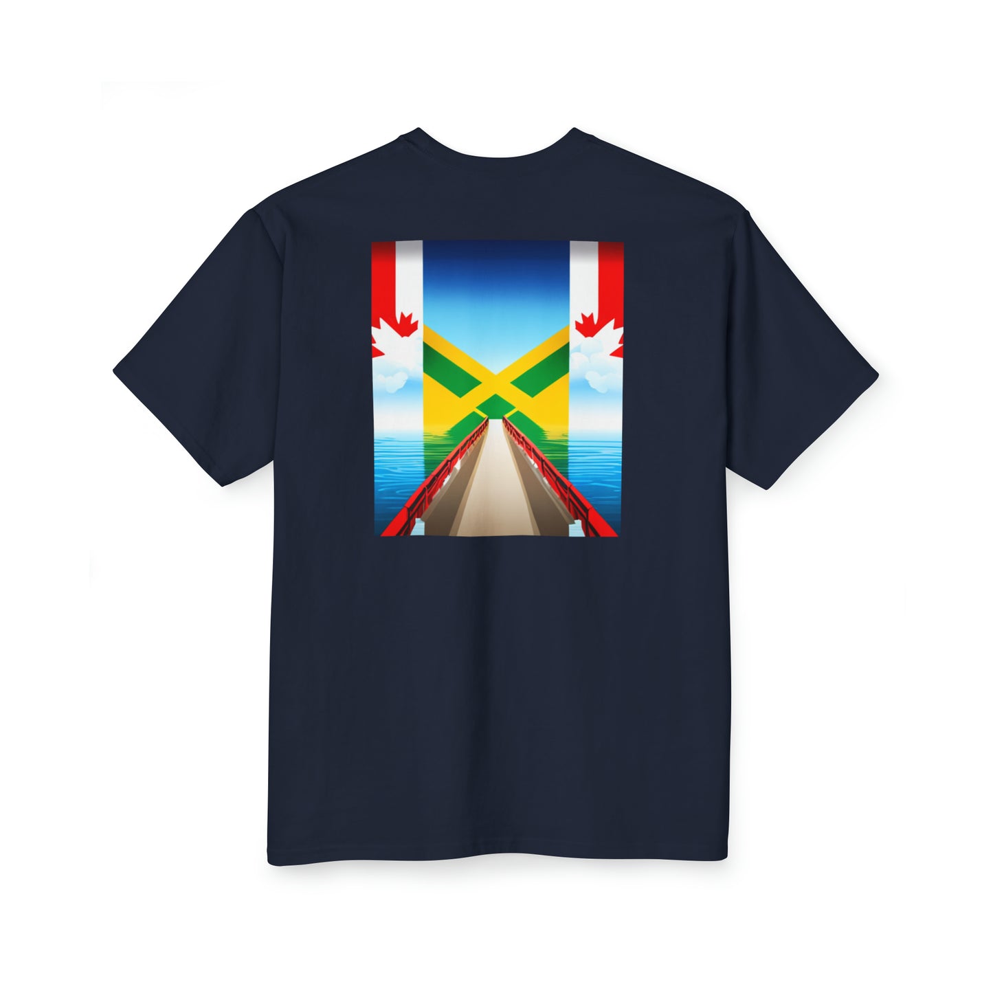 Jamaican-Canadian Split design Unisex Tall T-Shirt