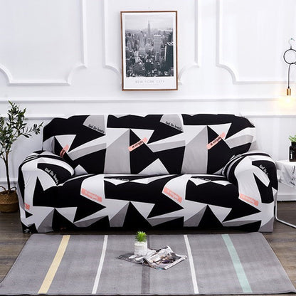 Stretch printed sofa cover