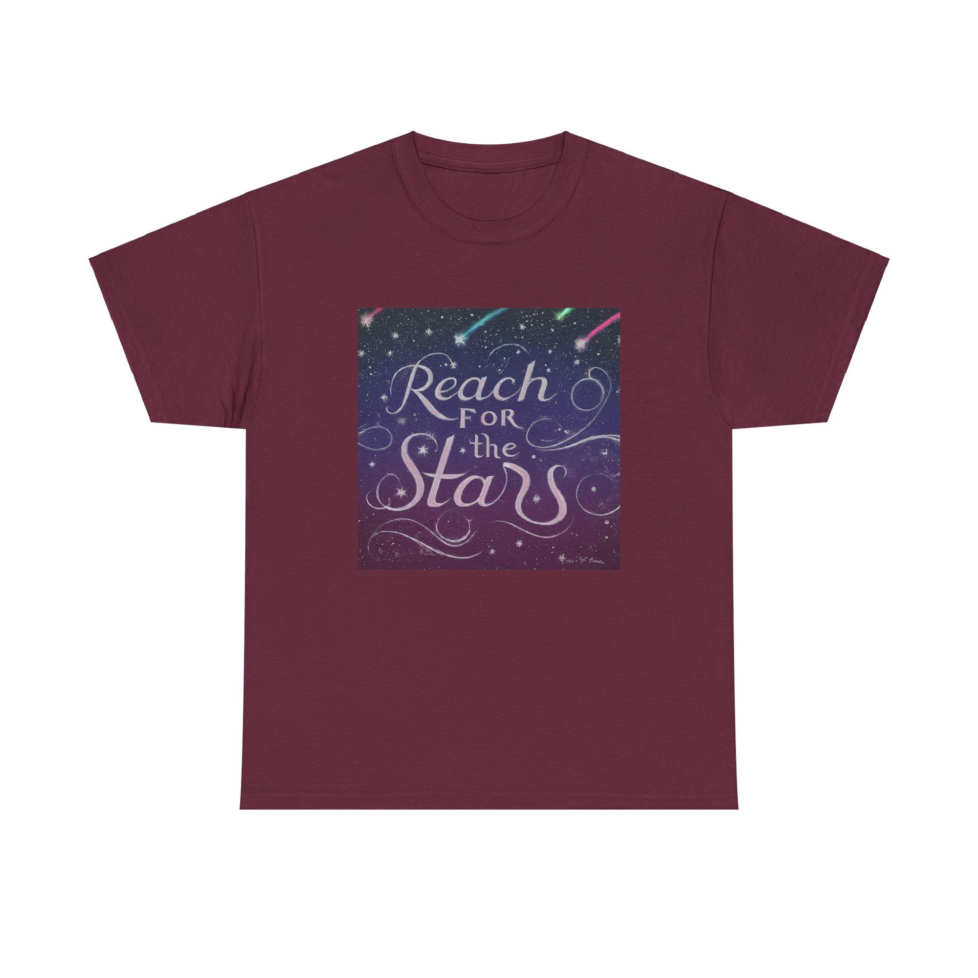 Camiseta unisex de algodón pesado para alcanzar la estrella