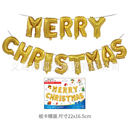 Christmas decoration aluminum film balloon