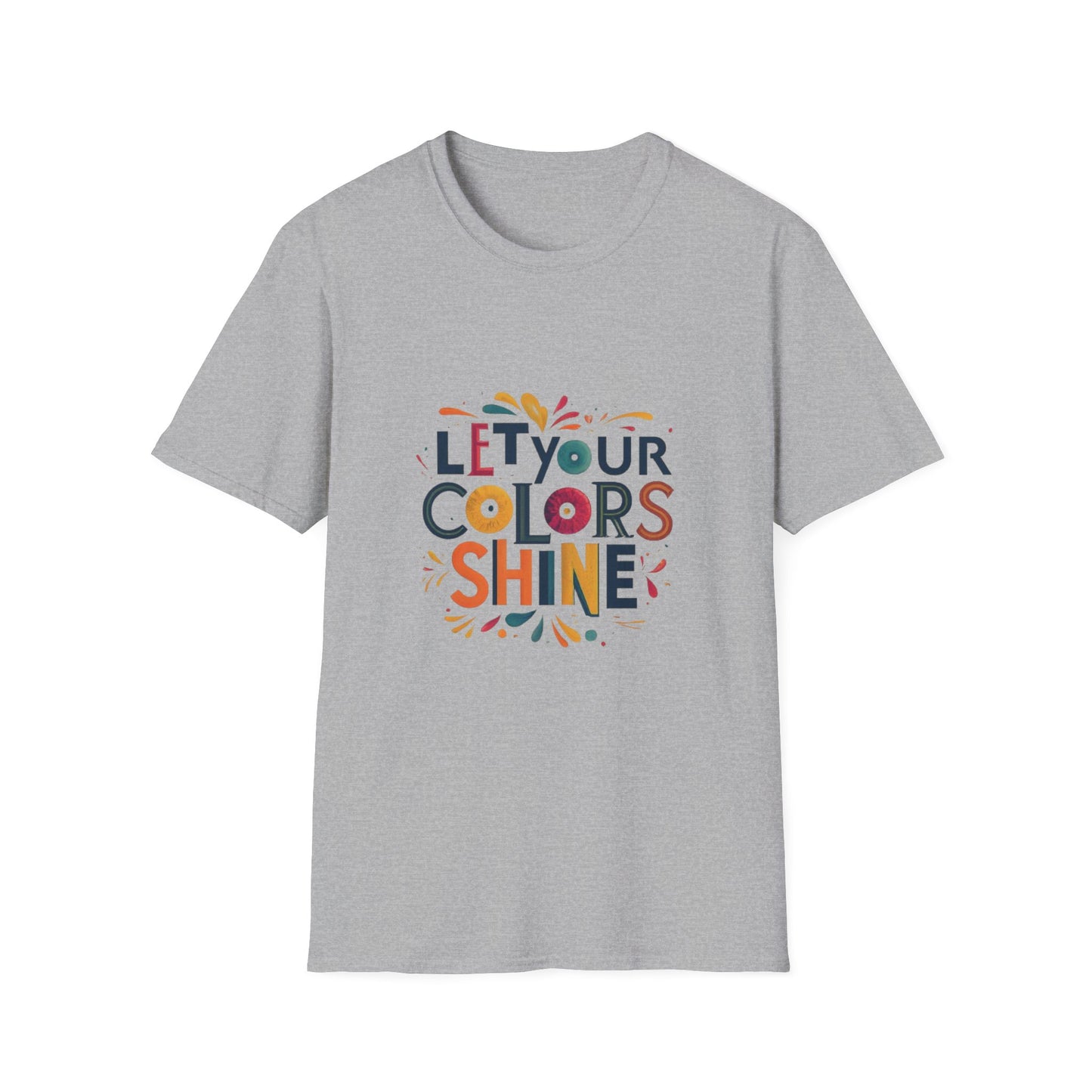 Let you colour shine Unisex Softstyle T-Shirt