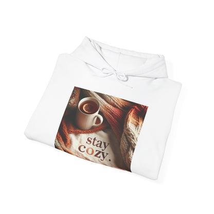 Unisex hoodie Sweatshirt - Cozy Blanket and Tea - Stay Cozy