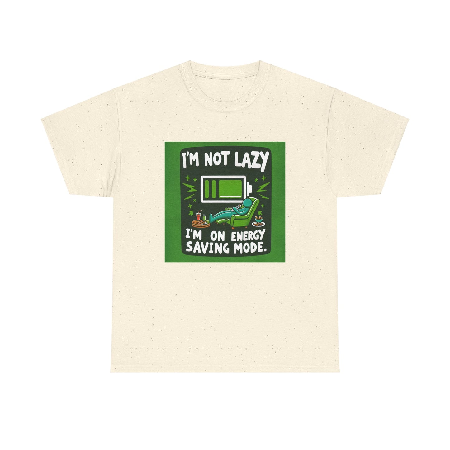 T-Shirt | Funny 'I'm not lazy, I'm on energy-saving mode' unisex Tee