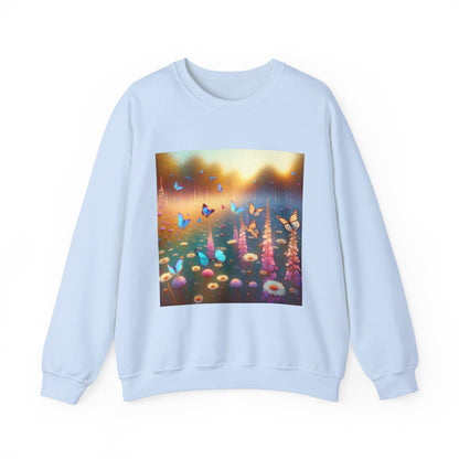 Impressionist Butterfly Sanctuary Crewneck Sweatshirt hoodie