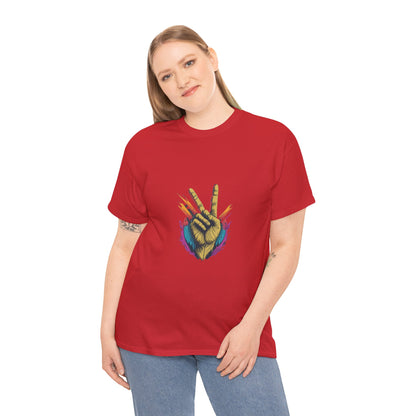 two fingers Unisex Heavy Cotton Tee