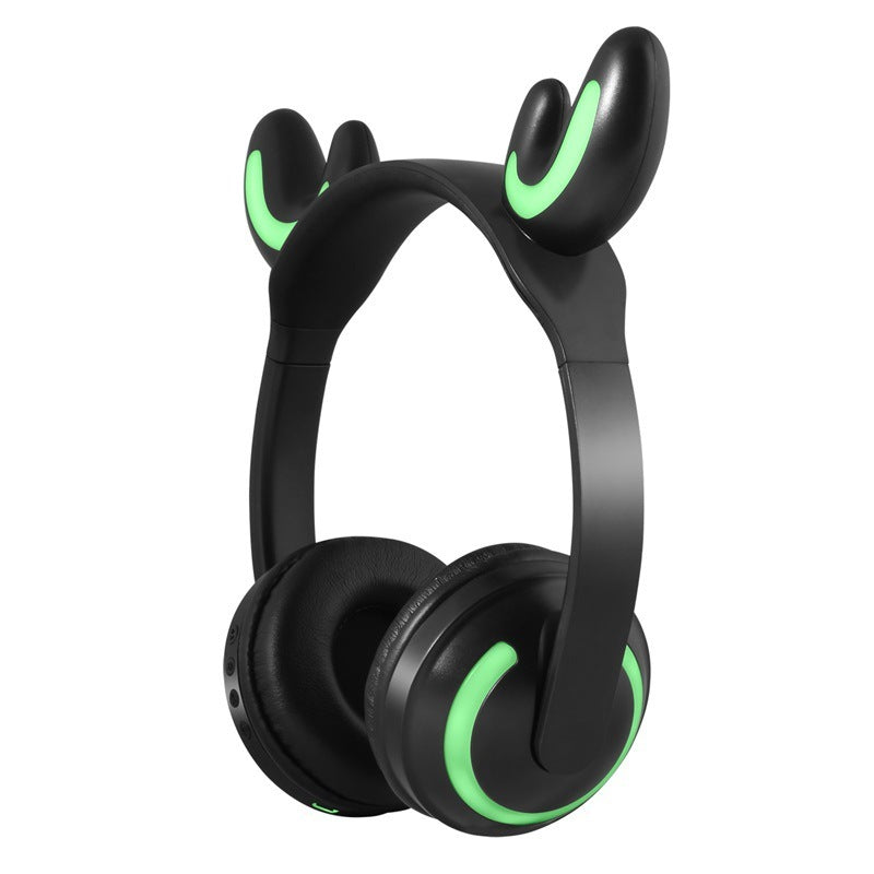 Wireless Cat Ear Headphones with Noise Reduction & LED Light