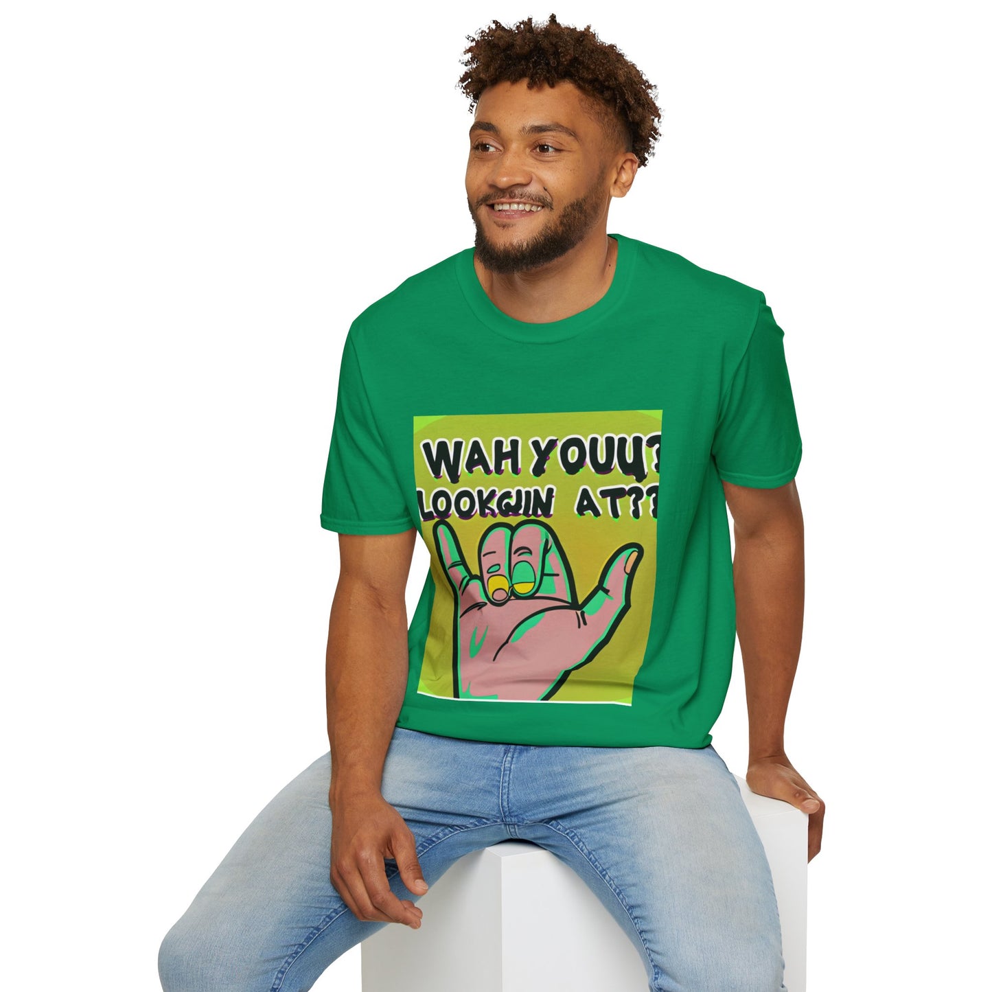 Wah Yuh Lookin At Unisex Softstyle T-Shirt