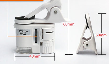 Digital Microscope Camera for Cell Phone with LED Light