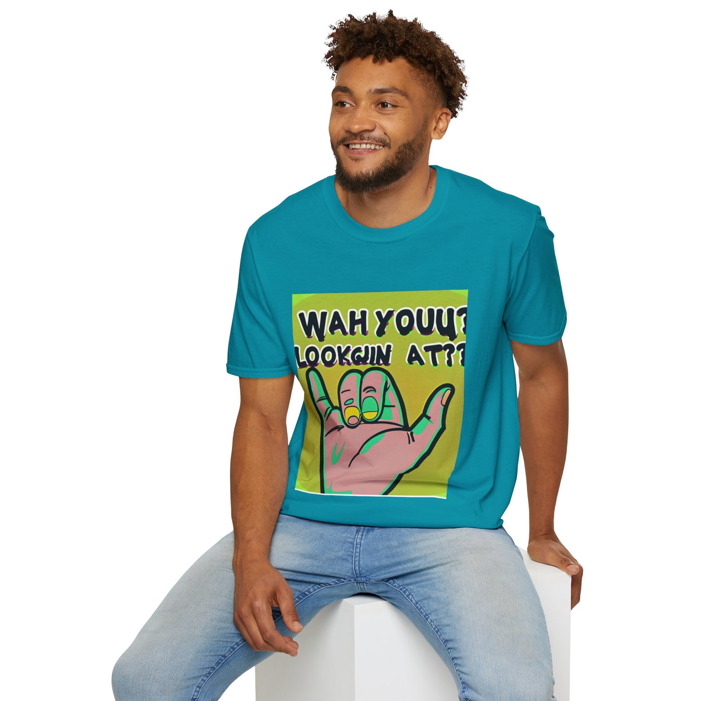 Wah Yuh Lookin At Unisex Softstyle T-Shirt